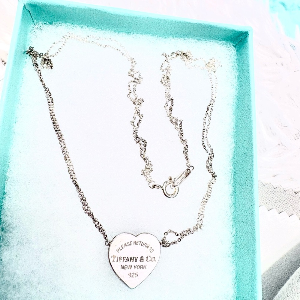 Tiffany & Co. Sterling Silver Heart Pendant Necklace